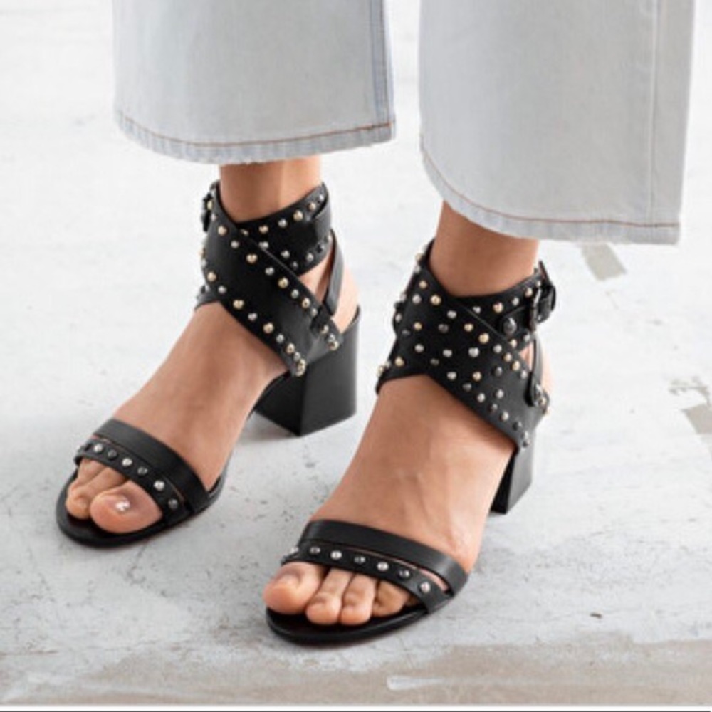 &Other Stories Studded Heeled Sandals
